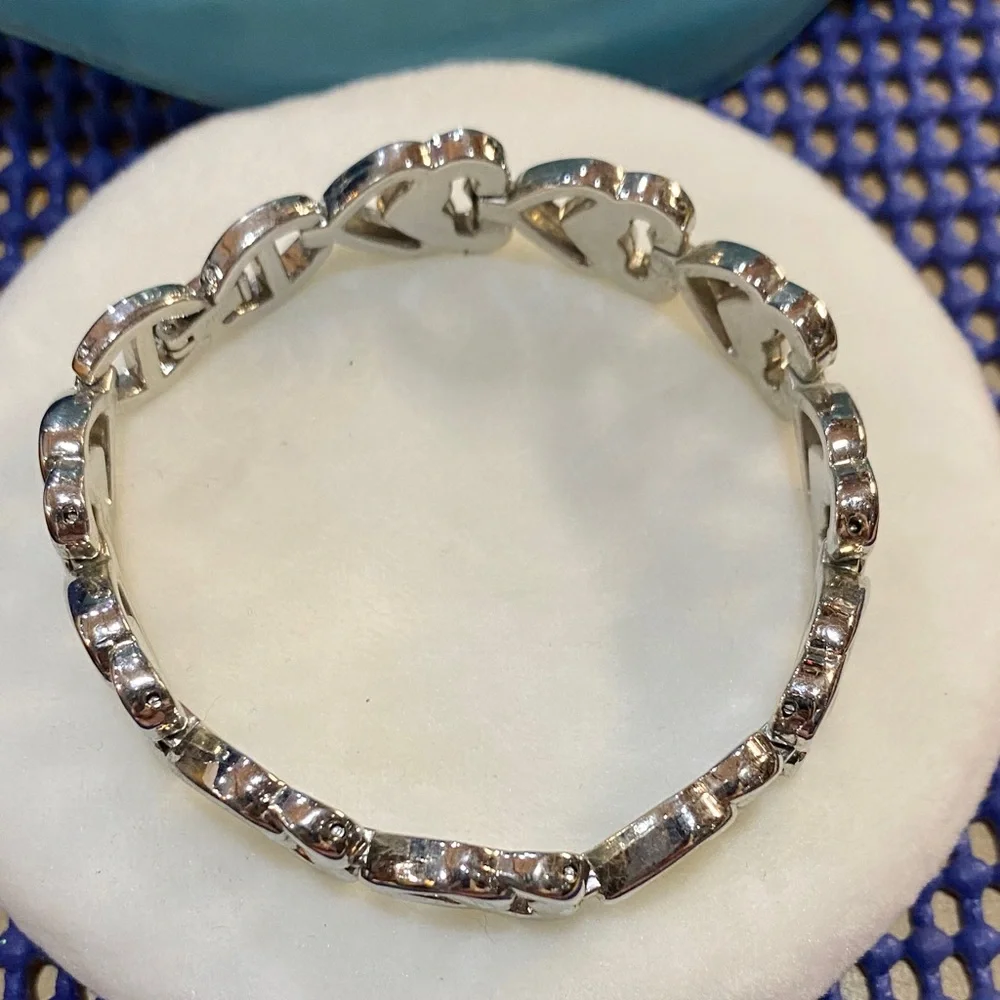 Double Heart 8 inch Bracelet - Picture 4 of 5